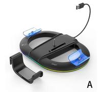 (Black) For PS5pro game console upright bracket handle charger headset