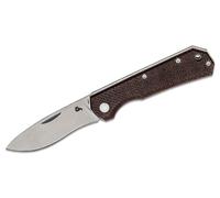 BLACK FOX Ciol Coltello Pieghevole, Lama 440C, Manici in Micarta, Custodia in Pelle, BF-748 MIB