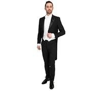 Black Frack Lana Mix Prague - Taglia 25 - Uomo - Abbigliamento - Slim Fit, Nero , 25