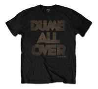 Black Frank Zappa Dumb All Over ufficiale Uomo maglietta unisex