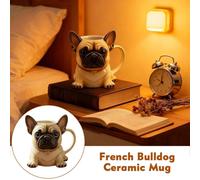 Black French Bulldog Mug- Ceramic Funny Coffee Mug- Perfect French Bulldog E9P7