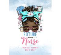 Black Future Nurse Monthly Planner 2026-2027: 2 Years Organizer Gifts For Graduating Nursing Student & Women. with Calendar, Appointment and Much More.