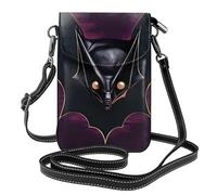 Black Ghost Bat Borsa a tracolla da donna, portafoglio per telefono con cerniera, borsa a tracolla, tracolla regolabile.