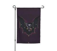 Black Ghost Bat Garden bandiera decorativa 30,5 x 45,7 cm, 100% fibra di poliestere, tessuto spesso, universale per tutte le stagioni