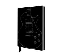 Black Gibson Guitar Artisan Art Notebook Flame Tree Journals