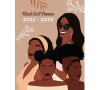 Black Girl 2025-2029 Monthly Planner: Large Print 5 Year Calendar 60 Months from January 2025 to December 2029