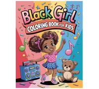 Black Girl Coloring Book for Kids Ages 2-4