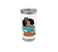 Black Girl Magic - Cappello da laurea da donna, melanina Bicchiere termico in acciaio inox doppia parete