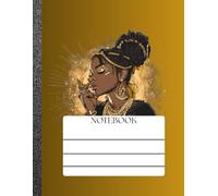 Black Girl Notebook-Taking Notes Are Cute: Black and Gold Cover 110 pages, Great for Back to School, Journaling, Creative Writing, or Brain Dumps: Black and Gold 8.5x11, 110 Pages
