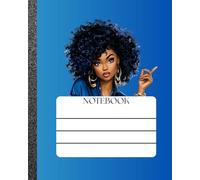 Black Girl Notebook-Taking Notes Are Inspiring: Blue Cover 110 pages, Great for Back to School, Journaling, Creative Writing, or Brain Dumps: Black and Gold 8.5x11, 110 Pages