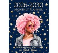 Black Girl Planner 2026-2030: Schedule Organizer From January 2026 to December 2030 (60 Months) with US Holidays