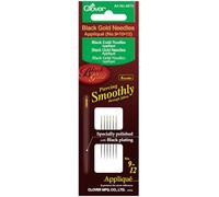 Black Gold Applique/Sharps Needles-Size 9/10/12 2 Each
