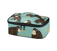 Black Gorilla Yellow Stars Mini Cooler Thermal Pasto Tote (longword) Lunch Box Bag per la scuola loncheras Grandes para Mujer
