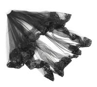 Black Gothic Wedding Veil for Ceremony Costume Sposa Halloween Accessori