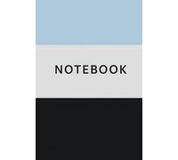 Black, Gray & Light Blue Lined Notebook: Perfect for notes, journaling, and everyday writing