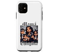 Black Haired Chula Chola La Mama Mas Chingona Curvy Mom Custodia per iPhone 11
