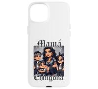 Black Haired Chula Chola La Mama Mas Chingona Curvy Mom Custodia per iPhone 15 Plus