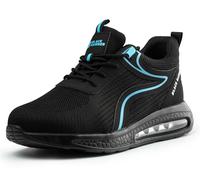 BLACK HAMMER Formatori per la Sicurezza da Uomo - Leggere e Traspiranti Resistenti all'Acqua Scarpe con Punta in Acciaio - Ideali per Magazzino - Progettato per lavori Difficili S1P SRC 3200 (47 EU)
