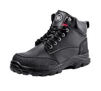 BLACK HAMMER Scarponi Antinfortunistici con Punta in Acciaio da Uomo S3 SRC Scarpe Stivaletto da Lavoro in Pelle 7700 (45 EU)