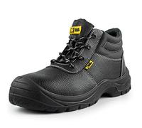 BLACK HAMMER Scarponi Antinfortunistici da Uomo Materiale in Pelle Punta in Acciaio Calzature S3 SRC 1400 Nero (46 EU)