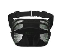 Black hat dark side hacker Fanny Pack Borsa a tracolla regolabile Grande Marsupio da viaggio Marsupio unisex