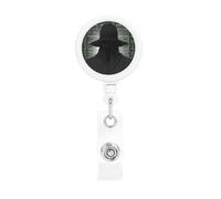 Black Hat Dark Side Hacker - Porta badge retrattile resistente, con clip per cintura, cordini retrattili, porta carte d'identità, portachiavi, clip per badge per ufficio, infermiere, dipendenti