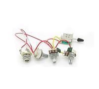 Black Hat, kit di cablaggio precablato per chitarra Stratocaster - 3 potenziometri da 500 K, 1 volume, 2 manopole di controllo tono, interruttore a 5 vie