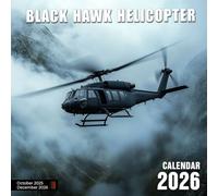 Black Hawk Helicopter 2026 Calendar: Tactical military helicopters in action scenes