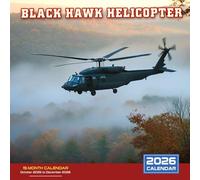 Black Hawk Helicopter 2026 Calendar: Tactical military helicopters in action scenes