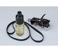 Black Headshell, Pickup Stylus, Cinghia di trasmissione, Pacchetto di aggiornamento lubrificante per Pioneer PL-61, PL-A45, KH-8833, KH-8855, KH-3500, C-4600, C-4500, Giradischi, Lettore Vinile, -23