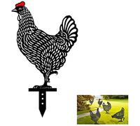 Black Hen Chicken Garden Yard Post, Acrilico Arte Gallo Silhouette Forma di Animale Segno Decorativo Post, Per Prato Marciapiede Cortile All'aperto Decorazione di PasquaDeft è stato elaborato