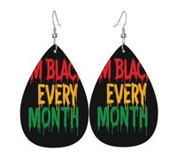 Black History African American Black Pride Orecchini Da Donna Moda Orecchino In Pelle Leggera Orecchini Per Carnevale Festa Della Mamma