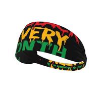 Black History African American Black Pride Unisex Fasce Per Capelli Traspiranti Headband Elastica Fascia Sportiva Per Jogging Corsa Fitness