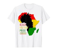 Black History Afro American Pride Male Retro Vintage Maglietta