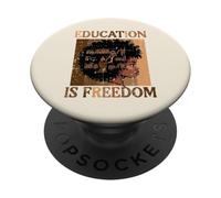 Black History Afro Donna Istruzione Libertà Ragazze Bambini Donne PopSockets PopGrip Adesivo