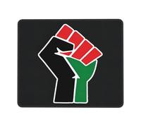 Black History Black Power African Pride Tappetino per Mouse Antiscivolo Mousepad Base in Gomma Tappetini per Il Mouse per Laptop Ufficio Computer 25X30Cm