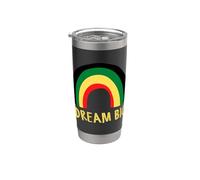 Black History Dream Big Rainbow Nero Uomini Donne Ragazzo Ragazza Bicchiere termico in acciaio inox doppia parete