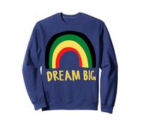 Black History Dream Big Rainbow Nero Uomini Donne Ragazzo Ragazza Felpa