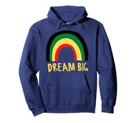 Black History Dream Big Rainbow Nero Uomini Donne Ragazzo Ragazza Felpa con Cappuccio