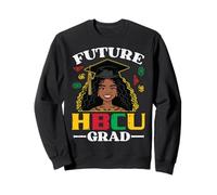Black History Girl Future HBCU Grad Ragazze Africane Bambini Donne Felpa