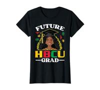 Black History Girl Future HBCU Grad Ragazze Africane Bambini Donne Maglietta