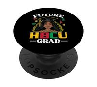 Black History Girl Future HBCU Grad Ragazze Africane Bambini Donne PopSockets PopGrip Adesivo