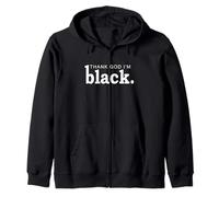 Black History Grazie a Dio Sono Black Black History Month Felpa con Cappuccio