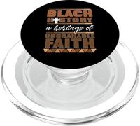 Black History Heritage Of Unshakeable Faith Uomini Donne Bambini PopSockets PopGrip per MagSafe