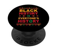 Black History is Everyone's History Black African American PopSockets PopGrip Adesivo