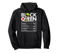 Black History Month Black Queen Melanin Valori nutrizionali Ragazza Felpa con Cappuccio