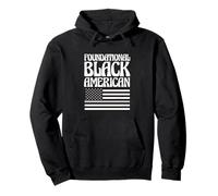Black History Month Flag Fondazionale Nero Americano Felpa con Cappuccio