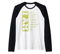 Black History Month I Am Strong Educated Proud Black Maglia con Maniche Raglan
