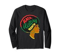 Black History Month Melanin Girl Magic Brown Queen Donne Divertimento Maglia a Manica