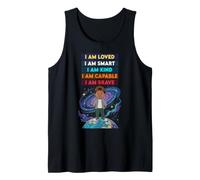 Black History Month Positive Affirmations Galaxy Space Boy Canotta